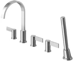 Смеситель на борт ванны Kohlman Dexame chrome QB242D Хром