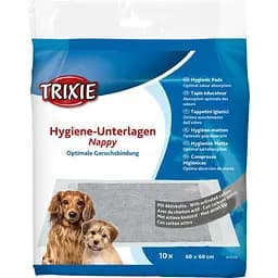 Пелюшки для собак Trixie з активованим вугіллям 60 х 60 см 10 шт