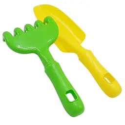 Пісочний набір Ромашка №5, лопатка, граблі, ДС