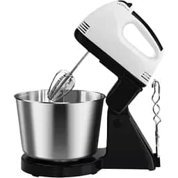 Стаціонарний міксер XPRO 6637 на підставці кухонний 7 швидкостей із чашею чорно-білий (41364-RAF-6637_411)