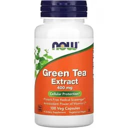 Екстракт зеленого чаю Now Foods Green Tea 400 мг 100 капсул