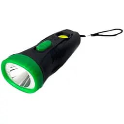 Фонарик ручной 1718 на 2 батерейки АА пластиковый корпус LED 14 см