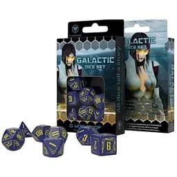 Набор кубиков Galactic Navy & Yellow Dice Set , 7 шт. (SGAL45)