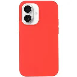 Чохол Epik Silicone Case Full Protective AA NO LOGO для Apple iPhone 16, 6.1 Кавуновий/Watermelon red