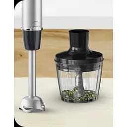Блендер заглибний 3в1 Tefal Quickchef+ 1000 Вт чаша 800 мл чопер 500 мл турборежим сріблясто-чорний (HB67E830) - мініатюра 10