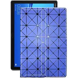 Чехол StatusCASE из экокожи для планшета Huawei MediaPad M5 lite 10 Синий ромб