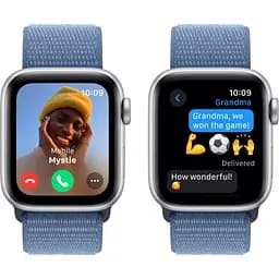 Смарт-годинник Apple Watch SE 2 GPS 40mm Silver Aluminium Case with Winter Blue Sport Loop [MRE33] [95080] - мініатюра 6