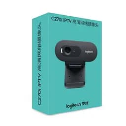 Веб-камера Logitech C270i IPTV HD Webcam з мікрофоном для ПК, ноутбуків та Android-пристроїв / 1280×720 / USB 2.0 / Чорний (960-001084) - мініатюра 4