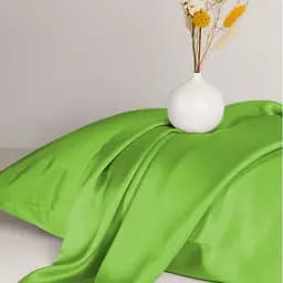 Комплект постільної білизни MirSon Satin Light Pro 10-013 Lettuce 143х210 см салатовий (2200010175073) - мініатюра 4