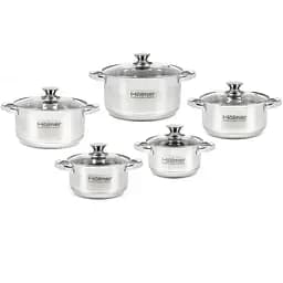 Набір каструль з кришками Holmer CS-11052-SS (CS-11052-SS)