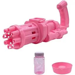 Кулемет з мильних бульбашок Bubble Fun Bubble Gun Blaster машинка для бульбашок рожевий
