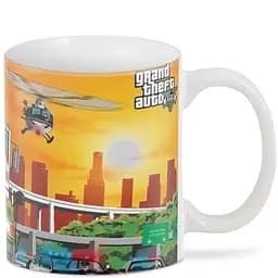 Кухоль GeekLand GTA ГТА погоня GT.02.15 330 мл білий