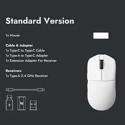 Комп'ютерна миша Lemokey G1 USB-A/USB-C/WL/BT 8K білий teh0013980 - мініатюра 7