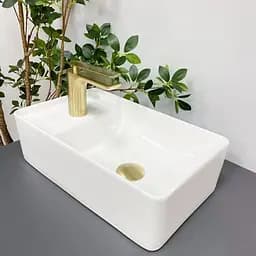 Умивальник VBI Lecco white накладний VBI-015603, Білий