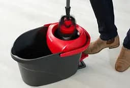 Набір для прибирання Vileda Ultramax XL Turbo – плоска швабра, телескопічна ручка, система зливу у відрі 163427 - мініатюра 6