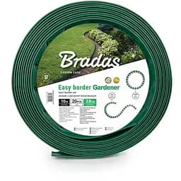 Бордюр газонний Bradas EASY BORDER 40 мм х 10 м з комплектом кілків зелений OBEGR4010SET