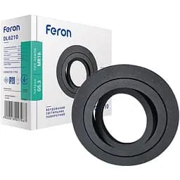 Світильник точковий Feron DL6210  MR16 чорний круг G5.3 (1802)