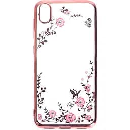 Чехол-накладка Toto Electroplate Print TPU Case Xiaomi Redmi 7A Pink Flowers
