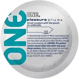 Презерватив One Pleasure Plus 1шт.