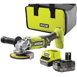 Шлифовальная машина Ryobi ONE+ RAG18125-1C40S 125мм, 18V, 1х4А·час 9000об/мин, сумка (5133005643)