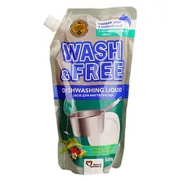 Средство для мытья посуды Wash & Free Экстракт Алоэ вера и лесной земляники 500 мл (724670)