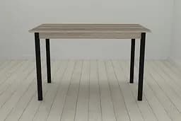Стіл кухонний Ferrum-decor Маріо 75x120x70 Чорний ДСП Сонома Трюфель 16мм (FRD-106331) - мініатюра 2