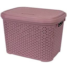 Кошик Diomedea з кришкою 44.5x33.6x31 см 30 л темно-пудровий (К14-803) 