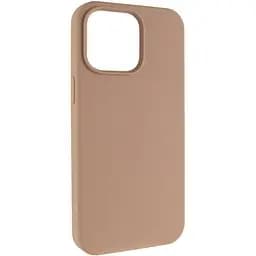 Чохол Epik Silicone Case (AA) NO LOGO with MagSafe для Apple iPhone 15 (6.1) Бежевий / Desert Gold