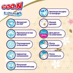 Трусики-підгузки Goo.N Premium Soft 6 2XL (15-25 кг) 30 шт. для дітей унісекс (863230) - мініатюра 6