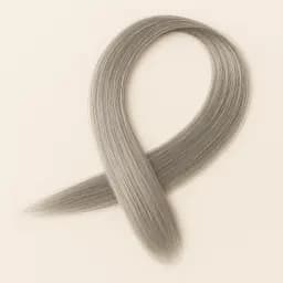 Пасмо прямих термостійких волосків на шпильці 60 см Сірий