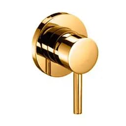 Змішувач для душу Paffoni Light Ø70 мм honey gold LIG010HG70, Золотий