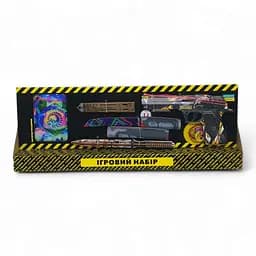 Игровой набор "BIG BOX Predator"BB-Pre, деревянный - резинкострел, ножи, перчатки, брелок (48202429925520