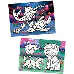 3D пазл-раскраска по точкам Melissa&Doug Сафари/Океан (MD8823)