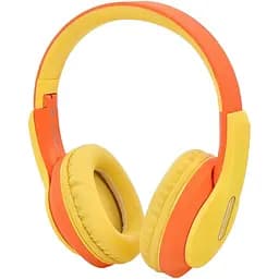 Наушники FG231109032P-1, LED-подсветка, до 5-8 часов, до 10 метров, Bluetooth желто-оранжевые