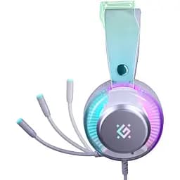 Гарнітура Defender Glitch, USB, RGB, 2м, White - мініатюра 4