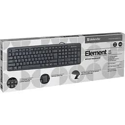 Клавіатура  Defender Element HB-520 USB UKR чорна (45529) - мініатюра 3