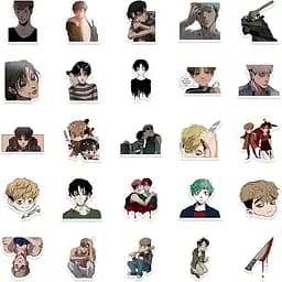 Стікерпак GeekLand Killing Stalking 50 штук - мініатюра 5