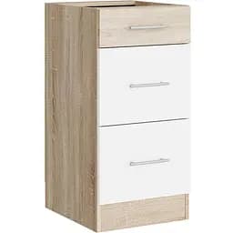 Кухонний модуль на 3 ящики Еверест Еко 400 дуб сонома/німфея альба 40х46х82 см (DTM-071046)