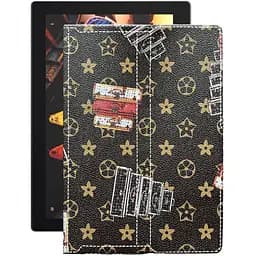 Чехол StatusCASE из экокожи для планшета Lenovo Tab 3 Plus X70L Луи-Витон-коричневый