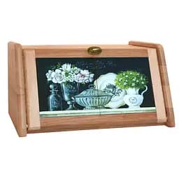 Хлебница деревянная Mazhura, 40,5х30,5х20,5 см, бежевый (mz575637)