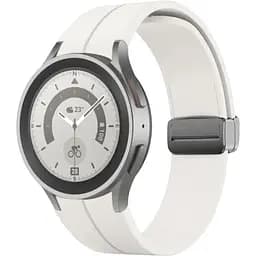 Ремешок DK CDK Silicone Sport Magnetic "S" для Samsung Galaxy Watch6 (R930 / R935) 40mm (015835) (white / black)