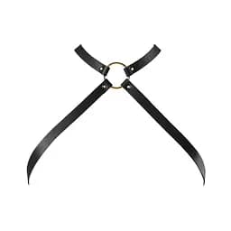 Портупея из экокожи Bijoux Indiscrets MAZE — Cross Chest Harness Black Bijoux Indiscrets B0238; SO6635 95078