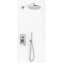 Душова система прихованного монтажу Kohlman Texen хром + Box прихованого монтажу QW210TR35, Хром