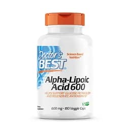 Натуральна добавка Doctor's Best Alpha-Lipoic Acid 600 mg, 180 вегакапсул