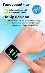 Смарт годинник-телефон дитячі Wonlex KT37 Original з відеодзвінком WI-FI GPS SIM-карта Black (18350) - мініатюра 8