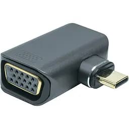 Адаптер PowerPlant USB Type-C – VGA, 1080P, 60Hz
