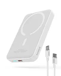 Портативне бездротове ЗУ - зовнішній акумулятор Baseus Magnetic Mini 20W 10000 mAh (PPCX070002) білий - мініатюра 2