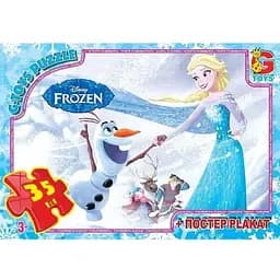 Пазлы детские Frouzen Ледяное Сердце G-Toys FR052, 35 элементов
