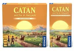 Настольная игра Rozum Набор дополнений к игре Катан: Города и рыцари + Города и рыцари. Дополнение для 5-6 игроков (укр.) (R104UA+1)