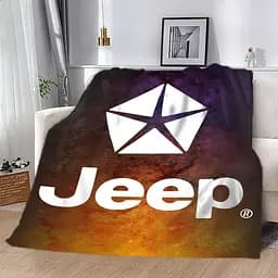 Плед плюшевий на подарунок 3D Jeep 160х200 см